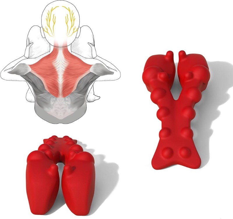 Photo 1 of (READ FULL POST) Trapezius Trigger Point Massager, Myofasical Release Neck and Shoulder Pain, Suboccipital Release Tool, Posture Corrector, Relieve Upper Back Pain &Tension Headache