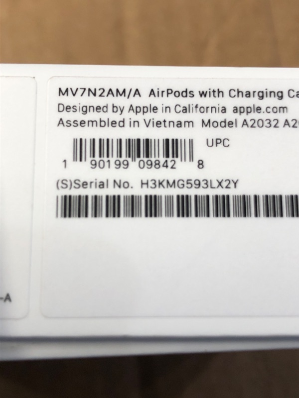 Photo 6 of ***FACTORY SEALED***Opened to Inspect**Apple AirPods (2nd Generation) Wireless Ear Buds, Bluetooth Headphones with Lightning Charging Case Included, Over 24 Hours of Battery Life, Effortless Setup for iPhone