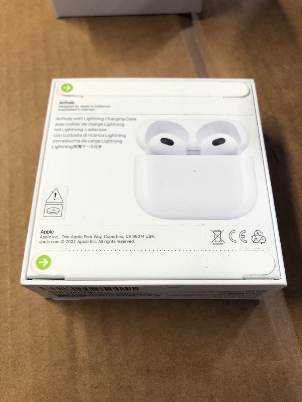 Photo 3 of ***FACTORY SEALED***Opened to Inspect**Apple AirPods (2nd Generation) Wireless Ear Buds, Bluetooth Headphones with Lightning Charging Case Included, Over 24 Hours of Battery Life, Effortless Setup for iPhone