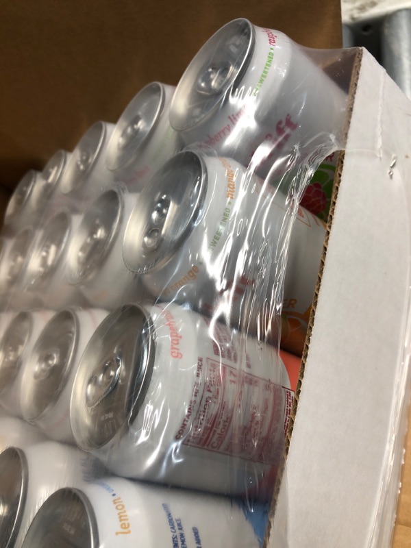 Photo 3 of ***(EXP: 10/11/24)NONREFUNDABLE***Spindrift Sparkling Water, 4 Flavor Variety Pack, Made with Real Squeezed Fruit, 12 Fl Oz (Pack of 20) 4 Flavor Original Variety Pack 12 Fl Oz (Pack of 20)