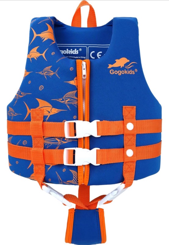 Photo 1 of ***STOCK PHOTO REFERENCE ONLY*** Gogokids Kids Swim Vest Float Jacket - Boys' and Girls' Floaties Swimsuit Buoyancy Swimwear