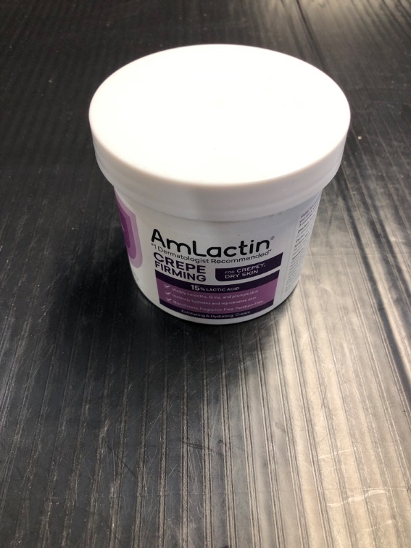 Photo 2 of **NO RETURNS**AmLactin Crepe Firming Cream - 12 oz Body Cream with 15% Lactic Acid - Exfoliator and Moisturizer for Crepey, Dry Skin?