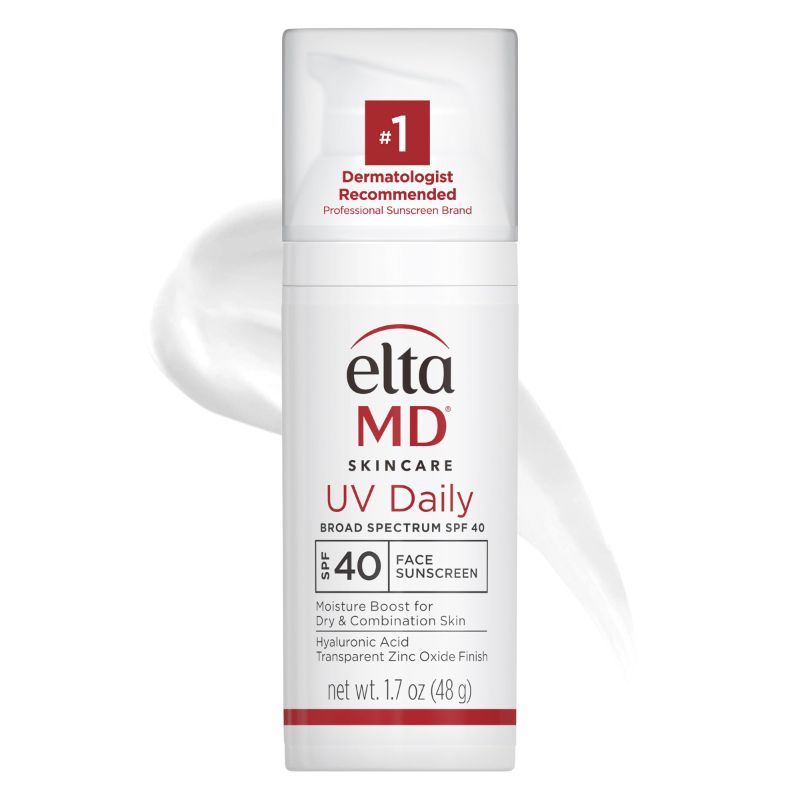 Photo 1 of **NO RETURNS**EltaMD UV Daily SPF 40 Face Sunscreen Moisturizer with Zinc Oxide, Daily Moisturizer with SPF, 1.7 oz Pump