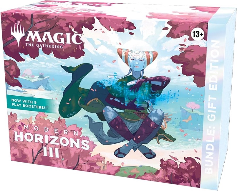 Photo 1 of ****MISSING PARTS/SEE NOTES*** Magic: The Gathering Modern Horizons 3 Bundle: Gift Edition – Deluxe Bundle with 1 Collector Booster, 9 Play Boosters, Full-Art Lands + Exclusive Accessories