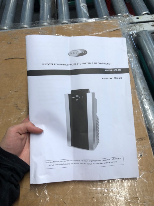 Photo 4 of **READ NOTES**
Whynter Portable Air Conditioner 14,000 BTU with Dual Hose Dehumidifier & Cooling Fan for 500 Sq Ft Rooms, Includes AC Unit Window Kit, ARC-14S (9,500 BTU SACC)
