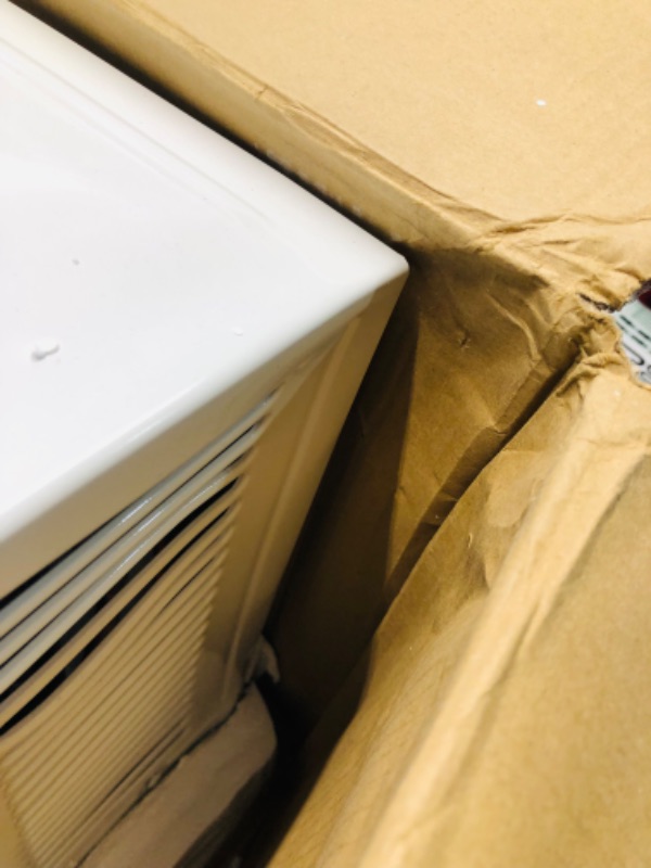 Photo 9 of ***USED - COVERED IN DENTS - UNABLE TO TEST - LIKELY MISSING PARTS***
LG 8,000 BTU Smart Window Air Conditioner, 115V, AC Window Unit for Rooms up to 350 Sq. Ft., Perfect for Bedroom or Office, Smartphone and Voice Control, Works with LG ThinQ, Amazon Ale