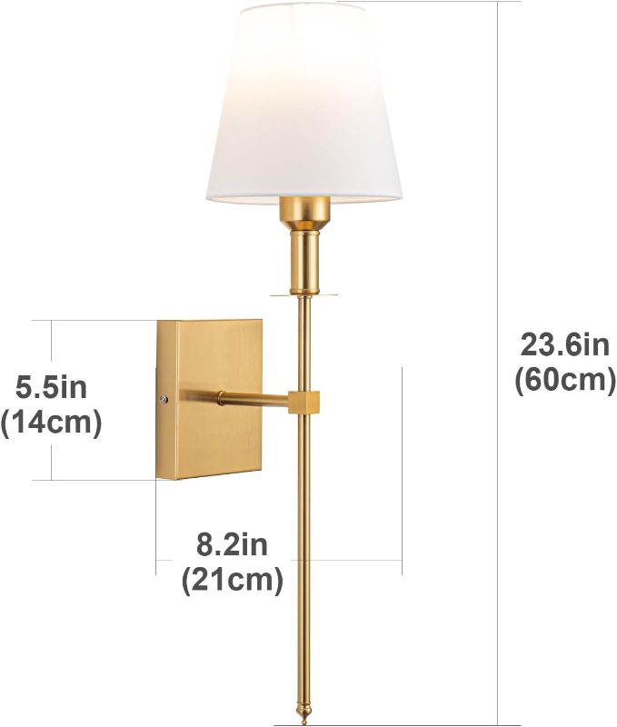 Photo 4 of (READ FULL POSTWall Lights Battery Operated Wall Sconces Set Of 2?Indoor not Hardwired Fabric Shade Fixtures,Rechargeable Wireless Wall Sconces With Dimmable Remote Control,for Bedroom,Farmhouse ( Color : Gold )