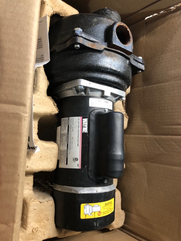 Photo 6 of ***USED - DIRTY - UNTESTED - SEE COMMENTS***
Wayne Horsepower, Green WLS200 2 HP Cast Iron High Volume Lawn Sprinkling Pump 2 HP Pump