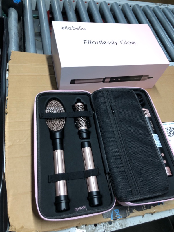 Photo 3 of (READ FULL POST) ELLA BELLA® 6 in 1 Professional Hot Air Styler • Powerful Hair Dryer & Straightener Set • Styling Without Heat Damage • Fast Drying Curling Volumizing Straightening • Includes Protective Travel Case