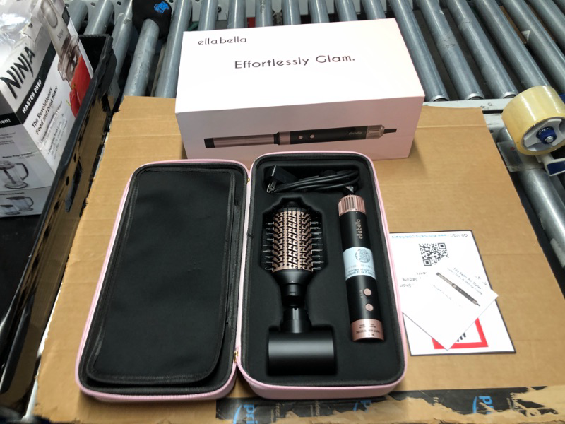 Photo 2 of (READ FULL POST) ELLA BELLA® 6 in 1 Professional Hot Air Styler • Powerful Hair Dryer & Straightener Set • Styling Without Heat Damage • Fast Drying Curling Volumizing Straightening • Includes Protective Travel Case