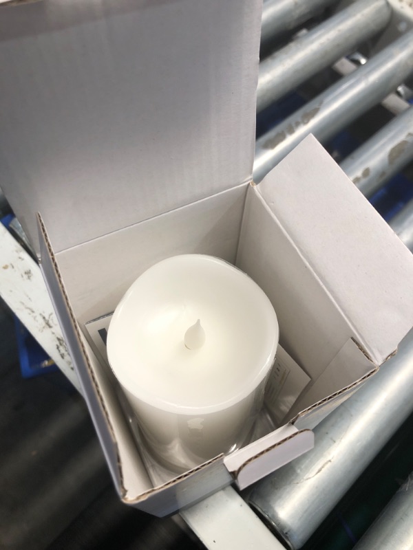 Photo 2 of (READ FULL POST) Simply Collected 3D Flickering Flameless Candles Battery Operated 800+ Hours Bright Warm-White Flame - 360 Degree Wax Pillar Large Battery Operated Candles with Timer LED – White