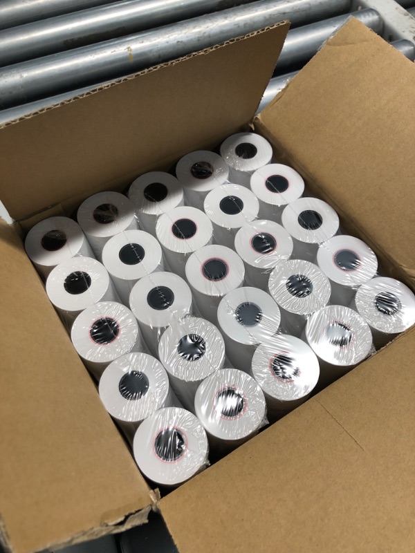 Photo 1 of (50 Rolls) 2 1/4 x 50 Thermal Paper Rolls, BPA Free Thermal Receipt Paper Rolls, 2.25 inch Width and 50 ft Longth Per Thermal Paper Receipt Roll