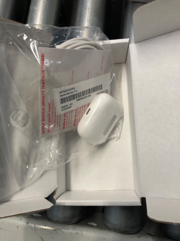 Photo 4 of (READ FULL POST) Apple AirPods Pro (2nd Gen) Wireless Earbuds, Up to 2X More Active Noise Cancelling, Adaptive Transparency, Personalized Spatial Audio MagSafe Charging Case (Lightning) Bluetooth Headphones for iPhone
