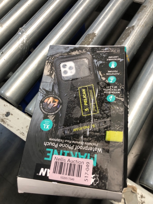 Photo 4 of (MISSING ONE) Pelican 2 Pack Marine - IP68 Waterproof Phone Pouch (XL Size) - Floating Waterproof Phone Case - iPhone 15 Pro Max/ 14 Pro Max/ 13 Pro Max/ 12/ S24 Ultra - Detachable Lanyard - Black / Hi-Vis Yellow