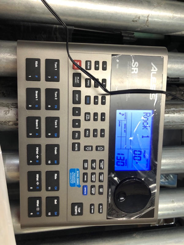 Photo 4 of ***USED - POWERS ON - UNABLE TO TEST FURTHER***
Alesis SR-18 - Studio-Grade Standalone Drum Machine With On-Board Sound Library, Performance Driven I/O and In-Built Effects / Processors