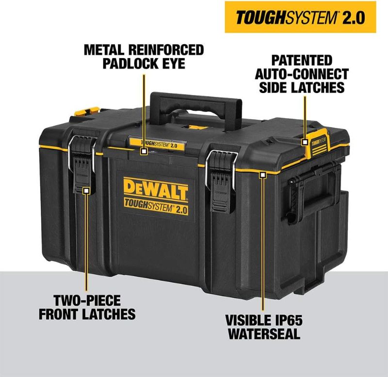 Photo 4 of (READ FULL POST) DEWALT TOUGHSYSTEM 2.0, Large Tool Box, 22 in, 110 lbs. Capacity (DWST08300)
