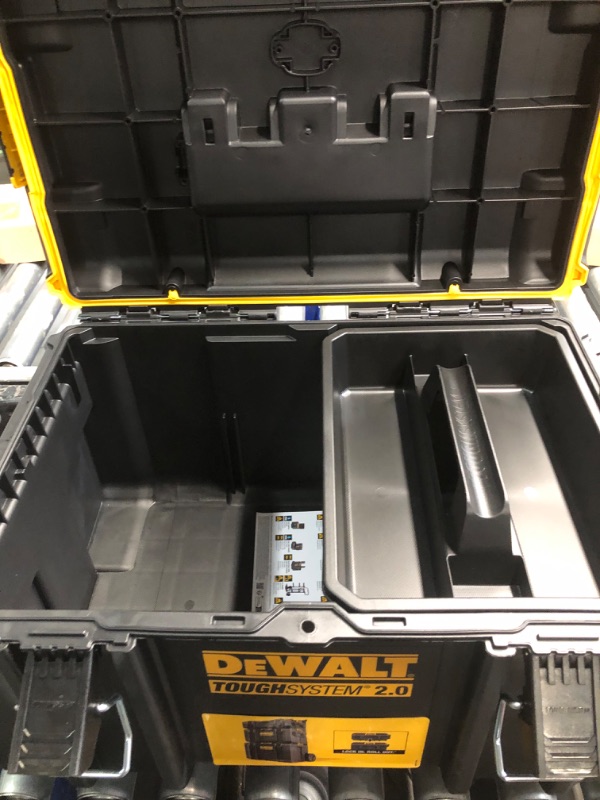 Photo 3 of (READ FULL POST) DEWALT TOUGHSYSTEM 2.0, Large Tool Box, 22 in, 110 lbs. Capacity (DWST08300)
