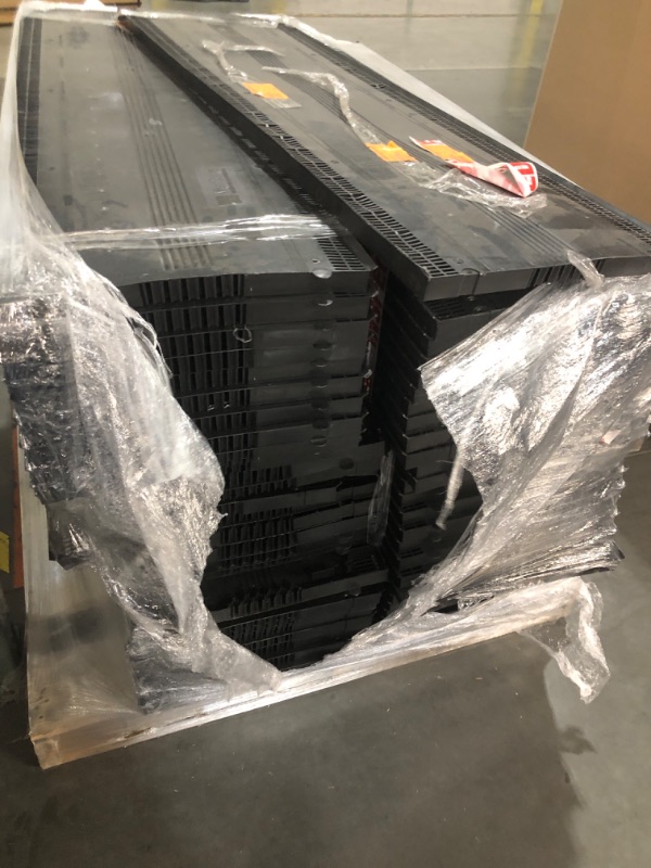 Photo 2 of *** PALLET, - SOLD AS IS- TRUCK/TRAILER PICKUP ONLY***Owens Corning VentSure 15 in. x 4 ft. Black Plastic Strip Heat and Moisture Ridge Vent 56 units