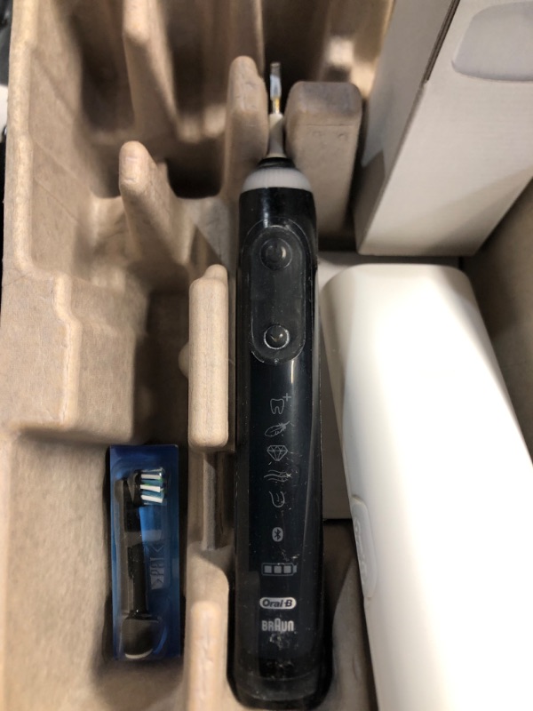 Photo 3 of (PARTS ONLY NON REFUNDABLE) Oral B GENIUS X LIMITED, Rechargeable Electric Toothbrush with Artificial Intelligence, 1 Brush Head, 1 Travel Case, Midnight Black