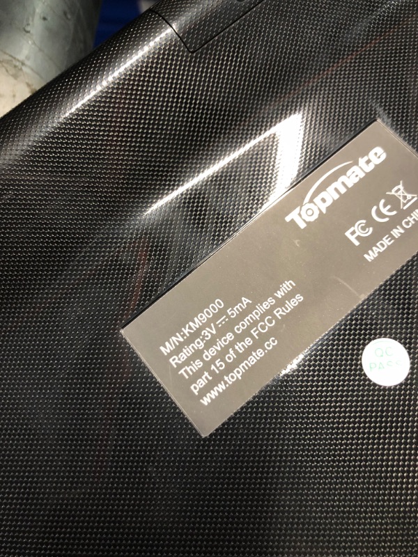 Photo 3 of **PIECE SEEMS TO BE MISSING CANNOT SPECIFY-MOUSE AND KEYBOARD IN BOX, EMPTY SLOT**
TopMate Wireless Keyboard and Mouse Ultra Slim Combo