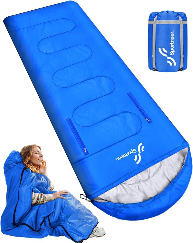 Photo 1 of ***STOCK PHOTO REFERENCE ONLY*** Sportneer Sleeping Bag - Wearable for Adults & Kids with Arm Zipper Holes in Cold & Warm Weather, Waterproof Portable Sleeping Bag for Camping, Hiking, Backpacking, Outdoor Travel
