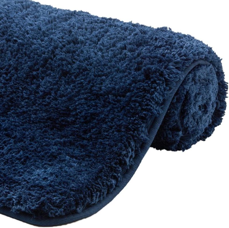 Photo 1 of ***STOCK PHOTO REFERENCE ONLY*** Premium Bath Rug, Bathroom Mat Rugs, Machine Wash, Mats for Bath Room, Shower, Bathtub and Spa Floors Navy Blue
