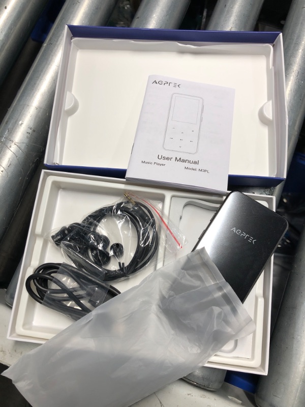 Photo 1 of ***ITEM TESTED FOR POWER, UNABLE TO TEST FURTHER*** AGPTEK 64GB MP3 Player with Bluetooth, M3 2.4 inch Music Player with Speaker and FM Radio, Touch Buttons, Supports Up to 128GB