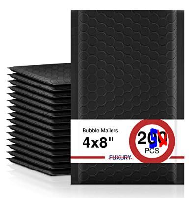 Photo 1 of (READ FULL POST) Fuxury Forest BLACK Bubble Mailer #2 Padded Envelopes Self-Seal Adhesive 8.5 x 12 bubble mailers Water Resistant Bubble Envelope for Mailing,Packaging,Small Business 25 Pack
