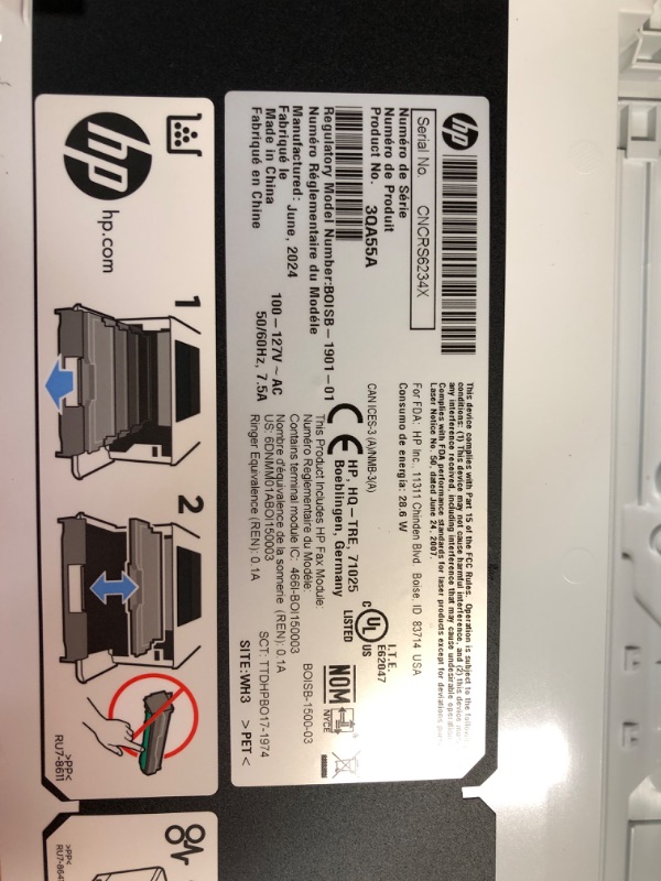 Photo 3 of (READ NOTES)
HP Color LaserJet Enterprise M480f Multifunction Duplex Printer (3QA55A) white