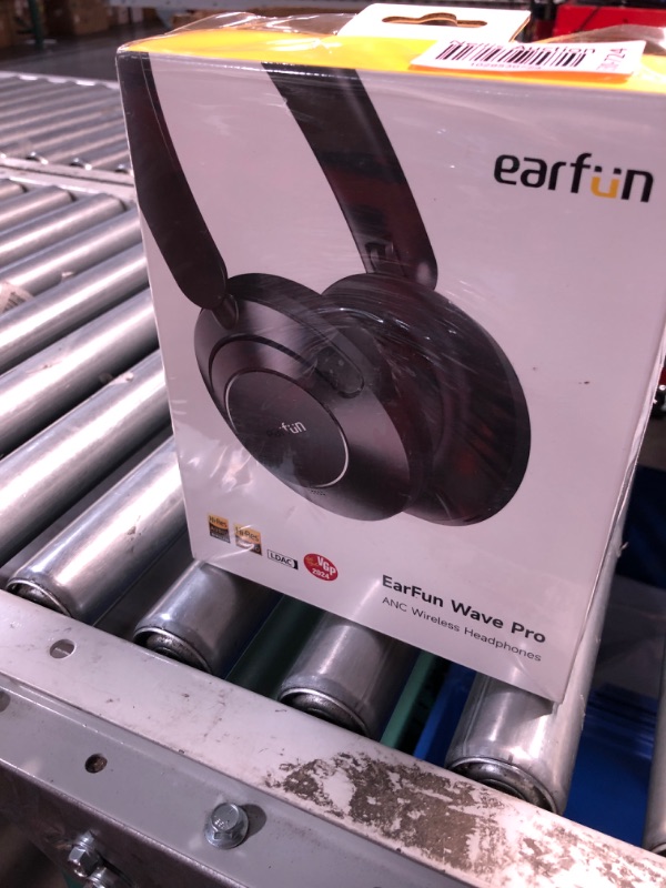 Photo 2 of ***FACTORY SEALED***
EarFun Wave Pro Active Noise Canceling Headphones, Wireless Over Ear Bluetooth Headphones, LDAC Hi-Res Sound, 5 Mics AI Clear Call, 80H Playtime, Multipoint Connection, Comfort Fit, Custom EQ via App
