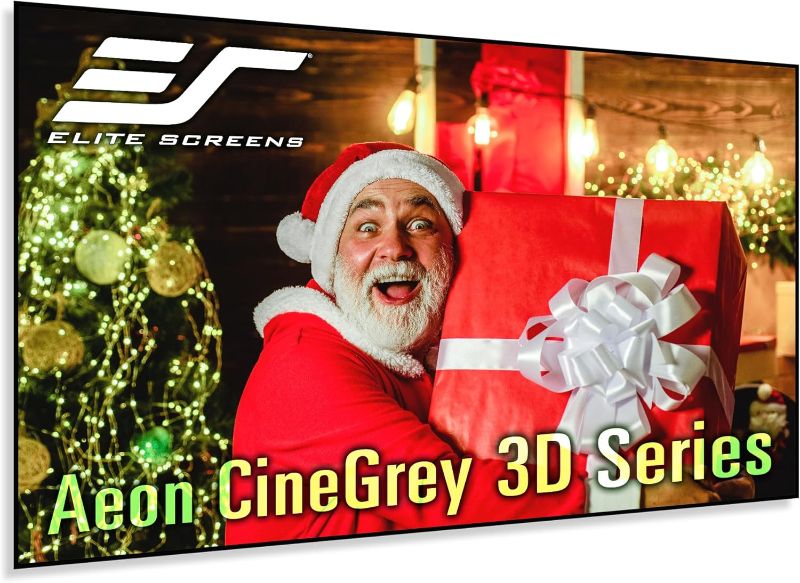 Photo 1 of ***USED - INCOMPLETE - MISSING PARTS - UNABLE TO VERIFY FUNCTIONALITY***
Elite Screens Aeon CineGrey 3D, CLR/ALR Projector Screen Edge Free Fixed Frame Grey Projector Screen Movie Screen Home Theater Gaming, AR120DHD3