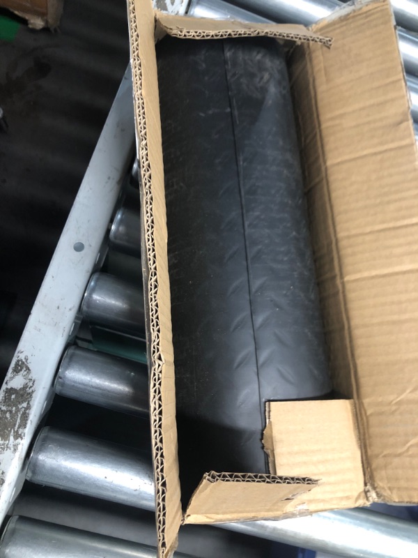 Photo 2 of (READ FULL POST) Diamond-Plate Rubber Flooring Rolls, 4 * 7Ft Cover Area Garage Floor Mat, PVC Garage Flooring Roll for Garage Floor, RV Trailer Flooring, Water/Stain Resistant Parking Mat 21’ *16”(1Pcs)