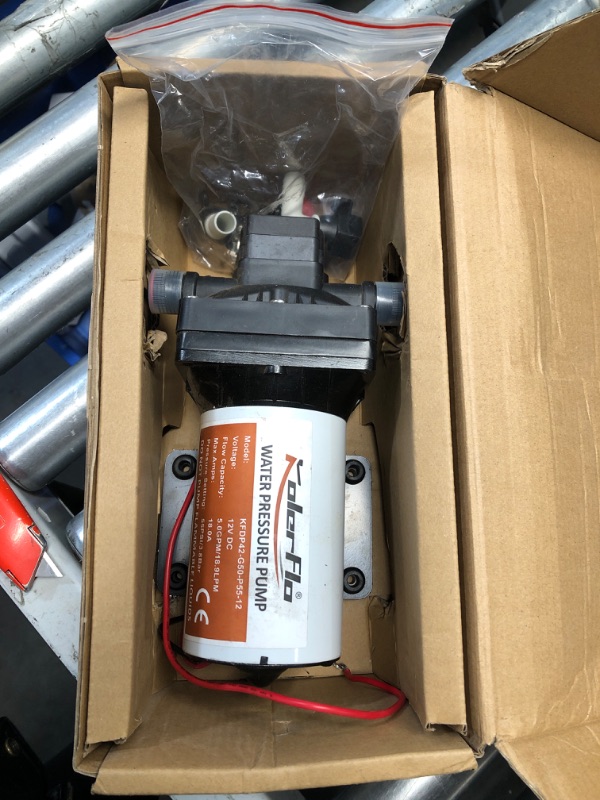 Photo 2 of (READ FULL POST) 6.5GPM 70PSI 12V DC RV Fresh Water Pump Self-Priming Diaphragm Pump Quiet Auto Stop&Start, with Pressure Switch and Strainer for Marine, Yacht, Caravan, Camper