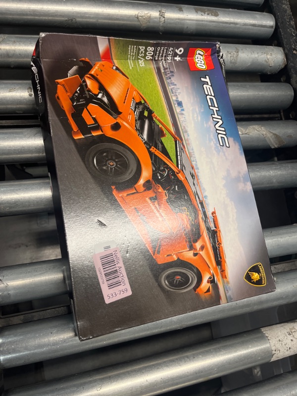 Photo 2 of ***FACTORY SEALED***
LEGO Technic Lamborghini Huracán Tecnica Orange Advanced Building Toy, Lamborghini Car Toy for Kids Room Décor, Model Car Vehicle Set for Boys and Girls Ages 9 and Up, 42196