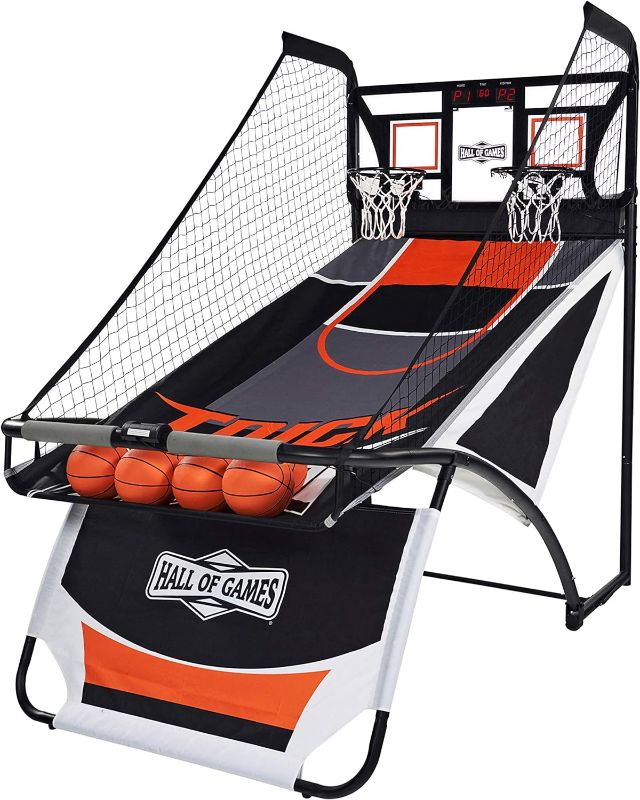 Photo 1 of ***STOCK PHOTO REFERENCE ONLY***Hall of Games EZ Fold Premium Indoor Arcade Basketball Game 