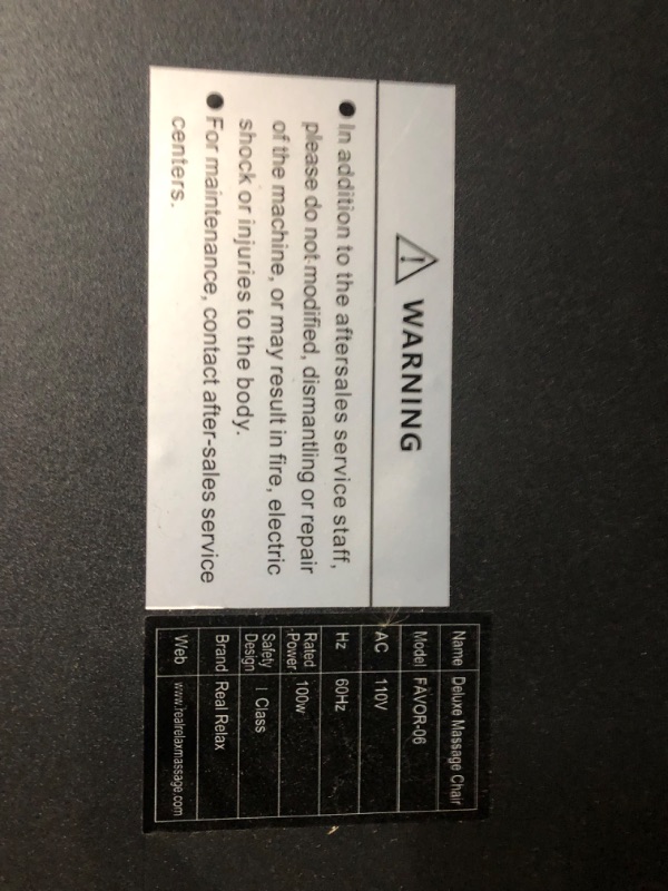 Photo 11 of ***DAMAGE IN RIGHT SIDE OF CHAIR, SMALL HOLE ON BOTTOM OF BASE AND TEAR IN FRONT RIGHT SEAM, SEE PICTURES*** Real Relax 2024 Massage Chair, Full Body Zero Gravity SL-Track Shiatsu Massage Recliner Chair with Heat Body Scan Bluetooth Foot Roller APP Contro