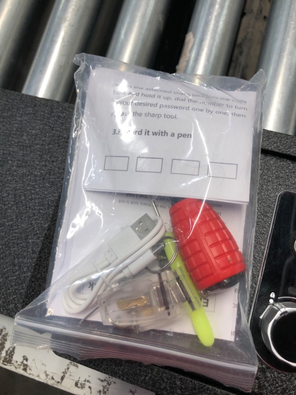 Photo 1 of ***USED - UNABLE TO VERIFY FUNCTIONALITY***
Center Console Gun Safe Vault - WASAI Premium Console Lock Box Compatible with 2021-2023 Tesla Model Y/Model 3 with Heavy Gauge Plate Steel, Fingerprint Lock with Backup Key.