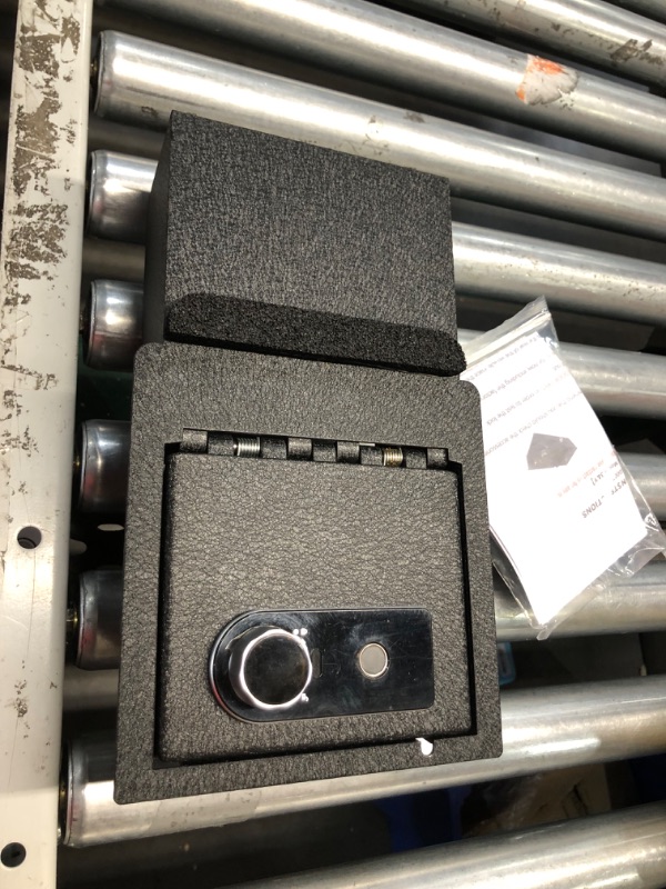 Photo 1 of ***USED - UNABLE TO VERIFY FUNCTIONALITY***
Center Console Gun Safe Vault - WASAI Premium Console Lock Box Compatible with 2021-2023 Tesla Model Y/Model 3 with Heavy Gauge Plate Steel, Fingerprint Lock with Backup Key.
