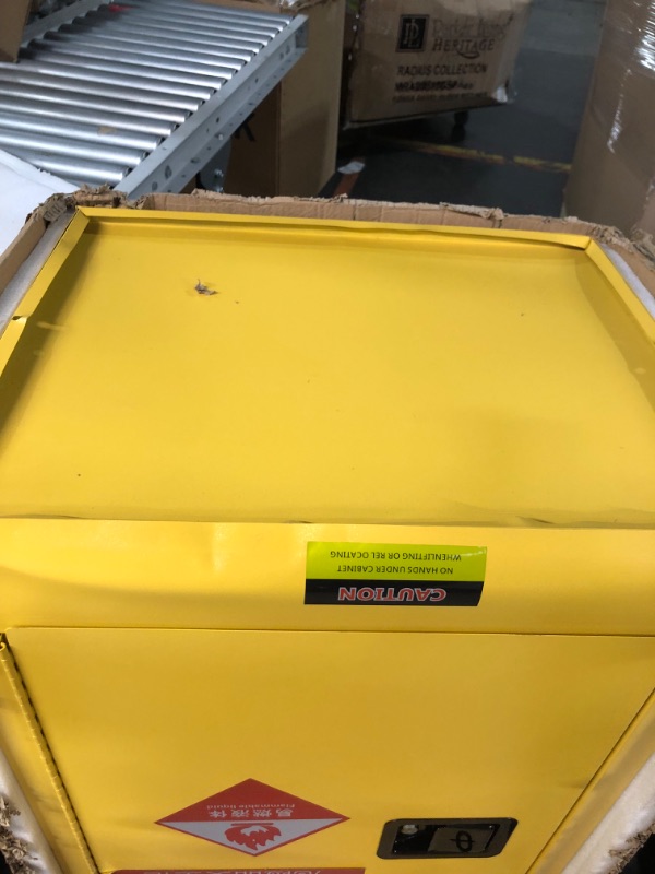 Photo 4 of ***SEE NOTES BEFORE BIDDING***
Carivia Flammable Cabinet,23" x 18" x 35",Galvanized Steel Safety Cabinet,Flammable Liquid Storage Cabinet,Adjustable Shelf Flammable Storage Cabinet for Commercial Industrial and Home Use