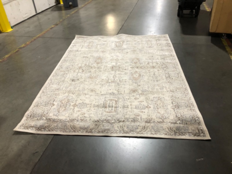 Photo 3 of ***USED - DIRTY - NO PACKAGING***
Loloi Teagan Collection 6'-7" x 9'-2" Area Rug in Ivory/Sand - Large Area Rug, Soft Neutral Rug, High-Traffic Area Rug for Living Room, Bedroom, Home Office, Dining Area