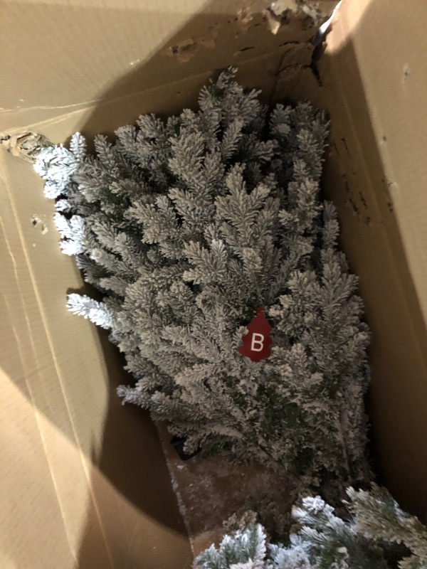 Photo 5 of ***USED - DAMAGED - BOX 2 OF 2 ONLY - SEE PICTURES***
Vickerman 12' Frosted Eastern Frasier Fir Artificial Christmas Tree Unlit, Seasonal Indoor Home Decor