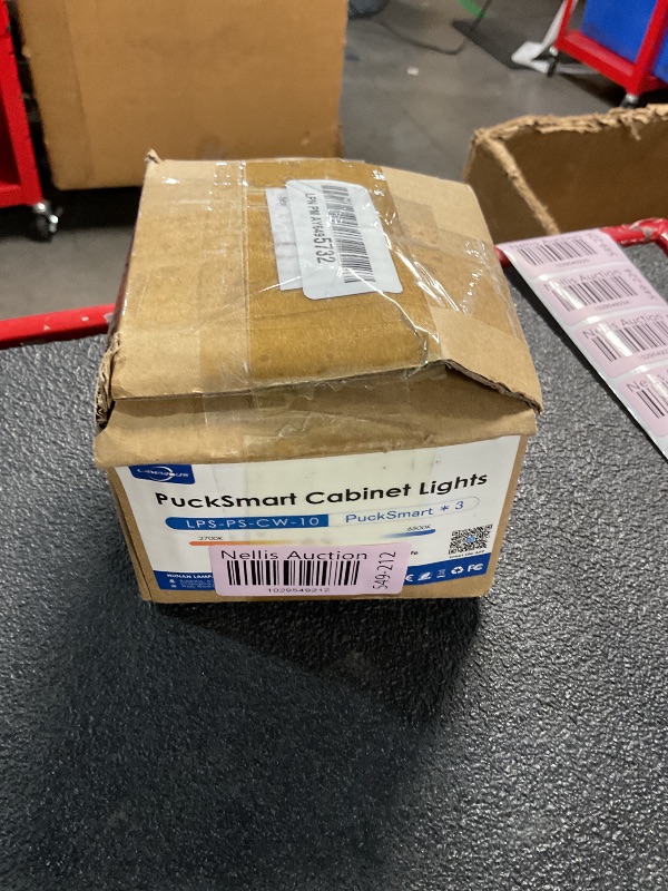 Photo 1 of LED Puck Light Recessed Under Cabinet Puck Lights for Shelf Lighting,Flush Mounted Small LED Light for Display Case,Shelves,2700K-6500K Work with Alexa Google Assistant App Remote Control,3PCS