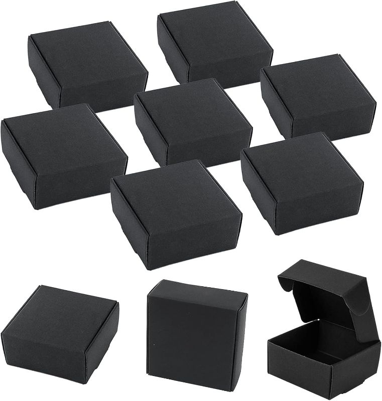 Photo 1 of ***STOCK PHOTO REFERENCE ONLY*** Sdootjewelry Mini Cardboard Boxes, 2.16"x 2.16" x 0.98" Mini Boxes, Jewelry Boxes Packaging 100 Packs, Brown Kraft Boxes for Ring Earrings