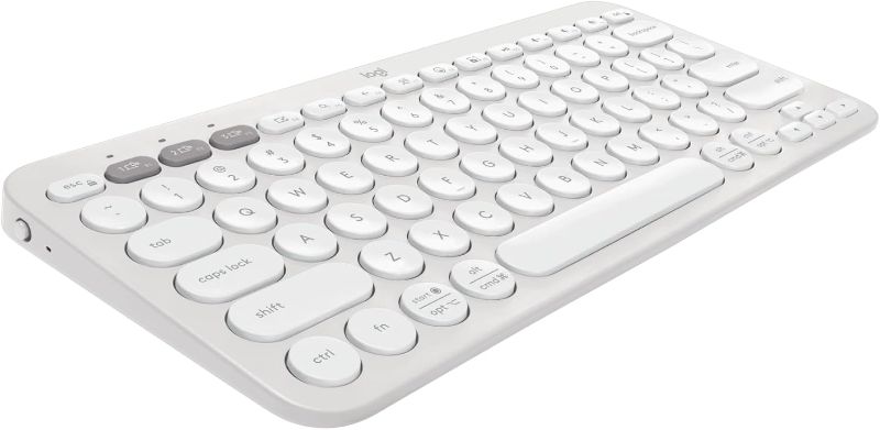 Photo 1 of 
Logitech Pebble Keys 2 K380s, Multi-Device Bluetooth Wireless Keyboard with Customizable Shortcuts, Slim and Portable, Easy-Switch