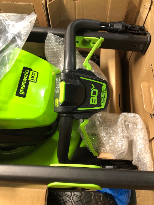 Photo 5 of **(READ FULL POST)** Greenworks 80V 21" Brushless Cordless (Self-Propelled) Lawn Mower (LED Headlight + Aluminum Handles), 4.0Ah Battery and Rapid Charger Included (75+ Compatible Tools)