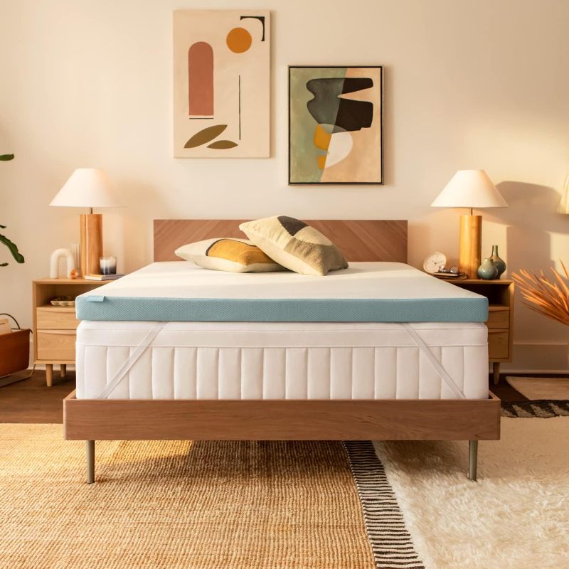 Photo 1 of **OPENED BUT APPEARS TO BE BRAND NEW** Tempur-Pedic TEMPUR-Adapt + Cooling 3-Inch QUEEN Mattress Topper Medium Luxury Premium Foam, Washable Cover, Medium Cooling Topper,white
