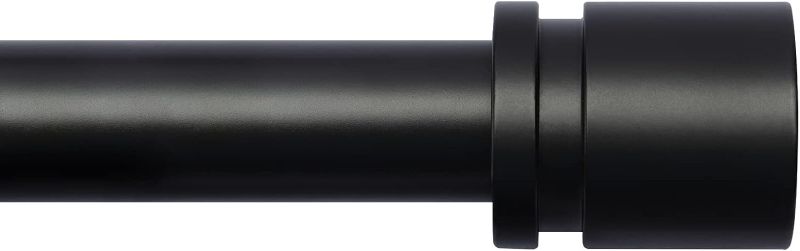Photo 1 of 
Byondeth Curtain Rods for Windows 16 to 144 Inches Adjustable Length 1 Inch Diameter Window Curtain Rod with Aluminium Finials, Black