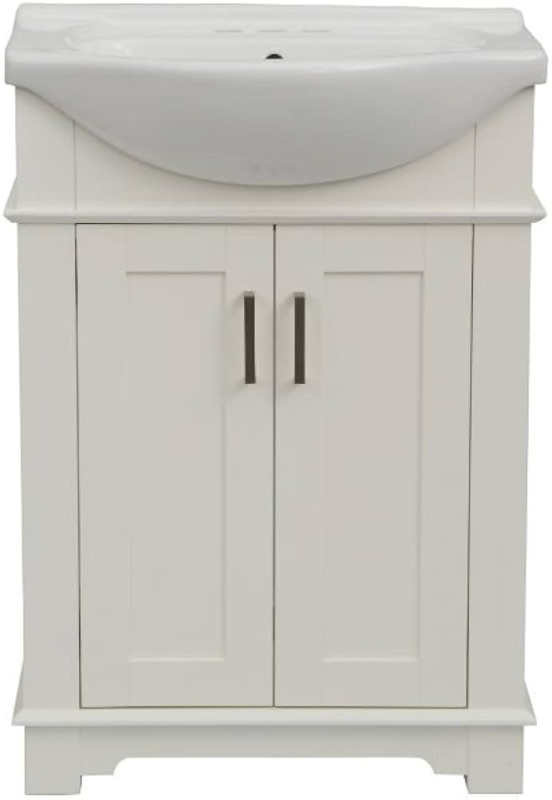 Photo 1 of ***STOCK PHOTO FOR REFERENCE*** Legion Furniture WLF6042-W Bath Vanity, 24", White