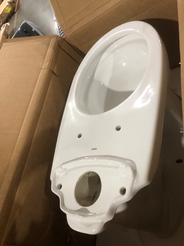 Photo 2 of ***BOWL ONLY*** TOTO Drake Two-Piece Round 1.28 GPF Universal Height TORNADO FLUSH Toilet with CEFIONTECT, Cotton White - CST775CEFG#01