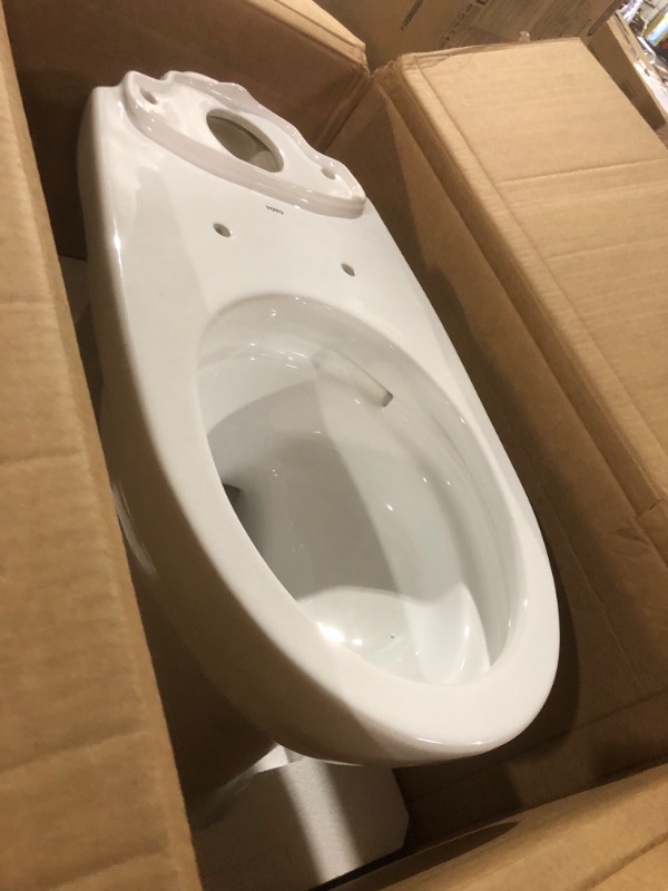 Photo 3 of ***BOWL ONLY*** TOTO Drake Two-Piece Round 1.28 GPF Universal Height TORNADO FLUSH Toilet with CEFIONTECT, Cotton White - CST775CEFG#01